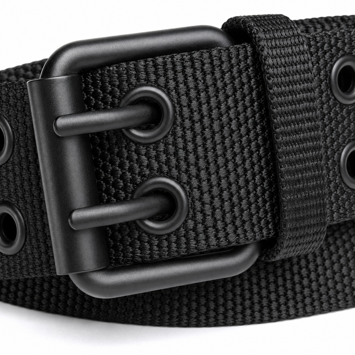 Ceinture Militaire Homme avec Boucle Double Ardillon Robuste
