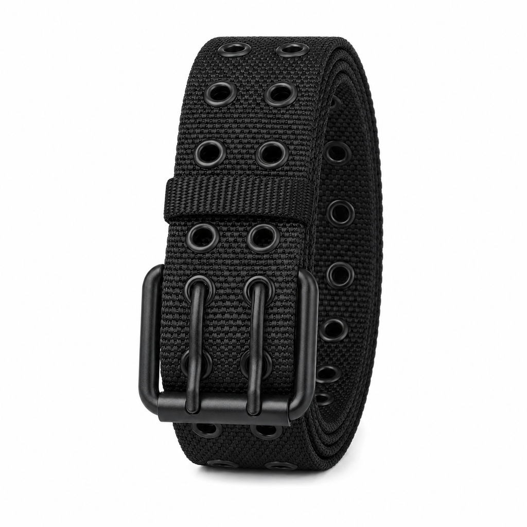 Ceinture Militaire Homme avec Boucle Double Ardillon Robuste