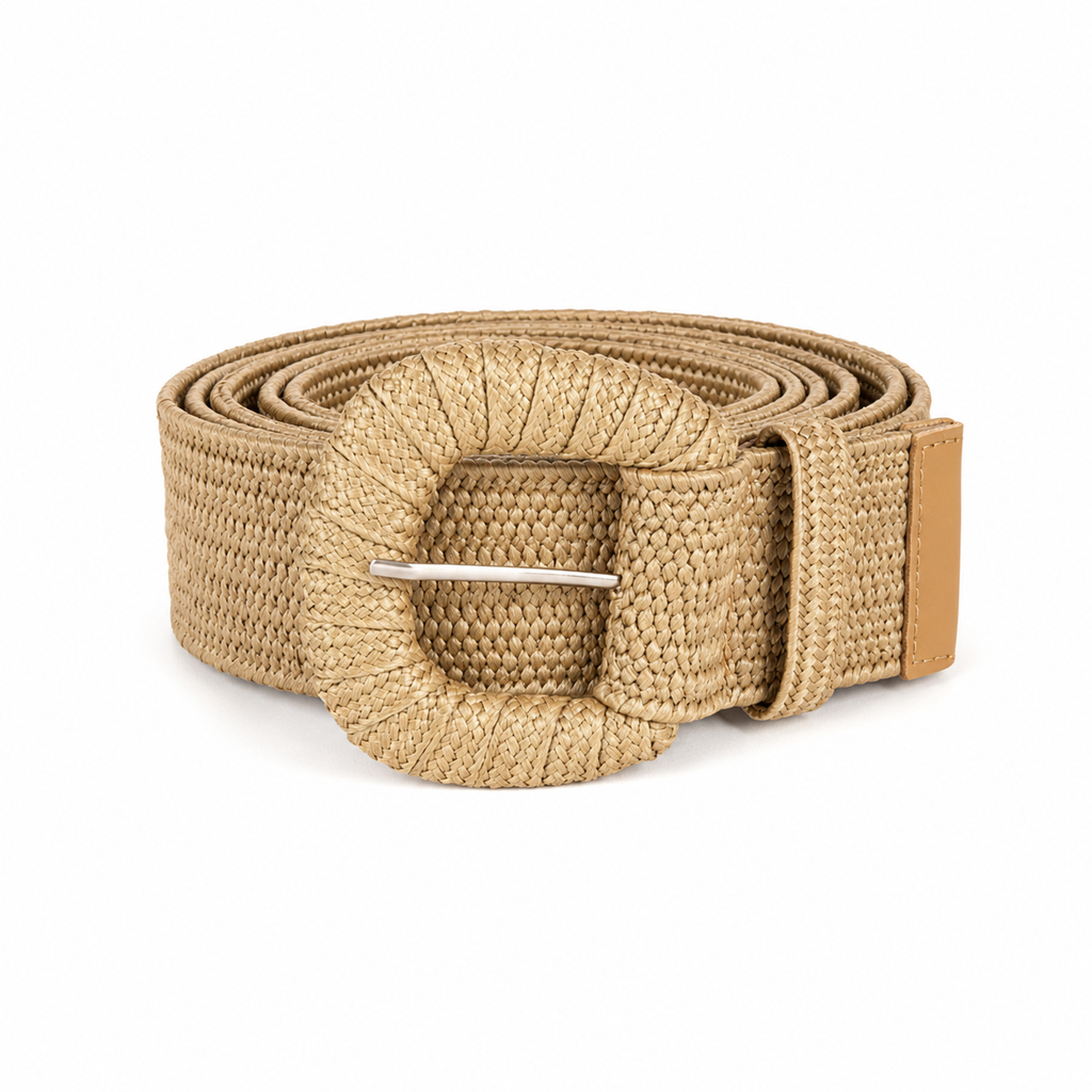 Ceinture Tressée en Fibre Naturelle pour Femme