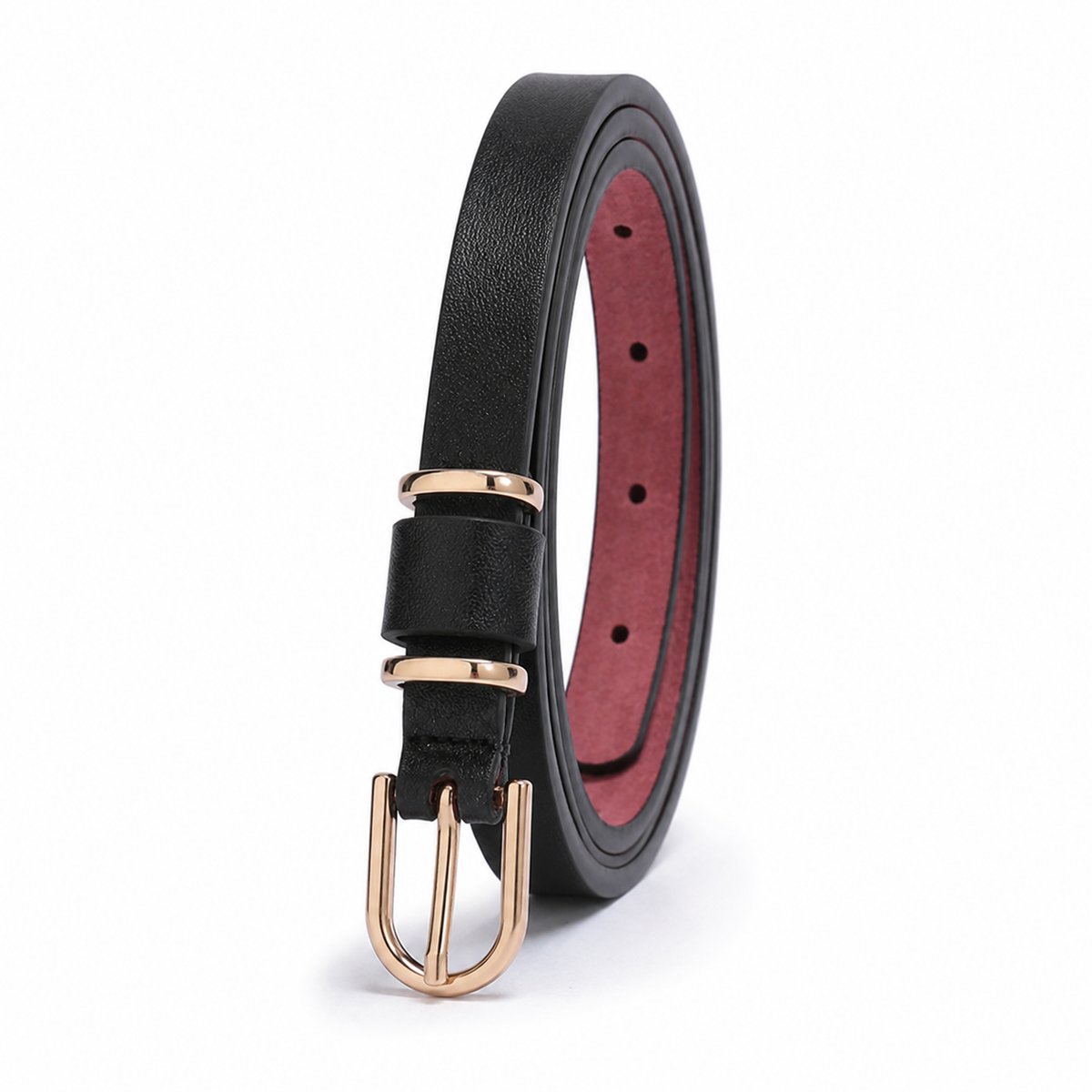 Ceinture Fine en Cuir Femme pour Robes et Jupes