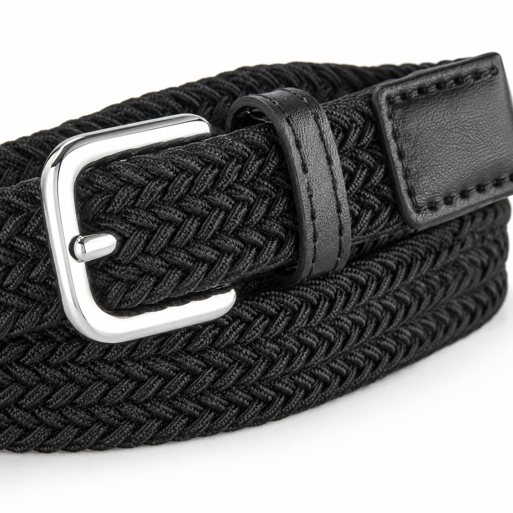 Ceinture Tressée Ajustable et Élastique pour Enfant