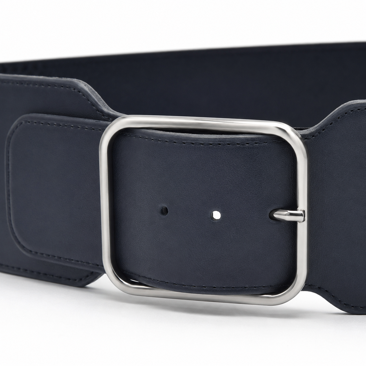 Ceinture Large Élastique Femme Taille Haute Boucle Dorée | Lora