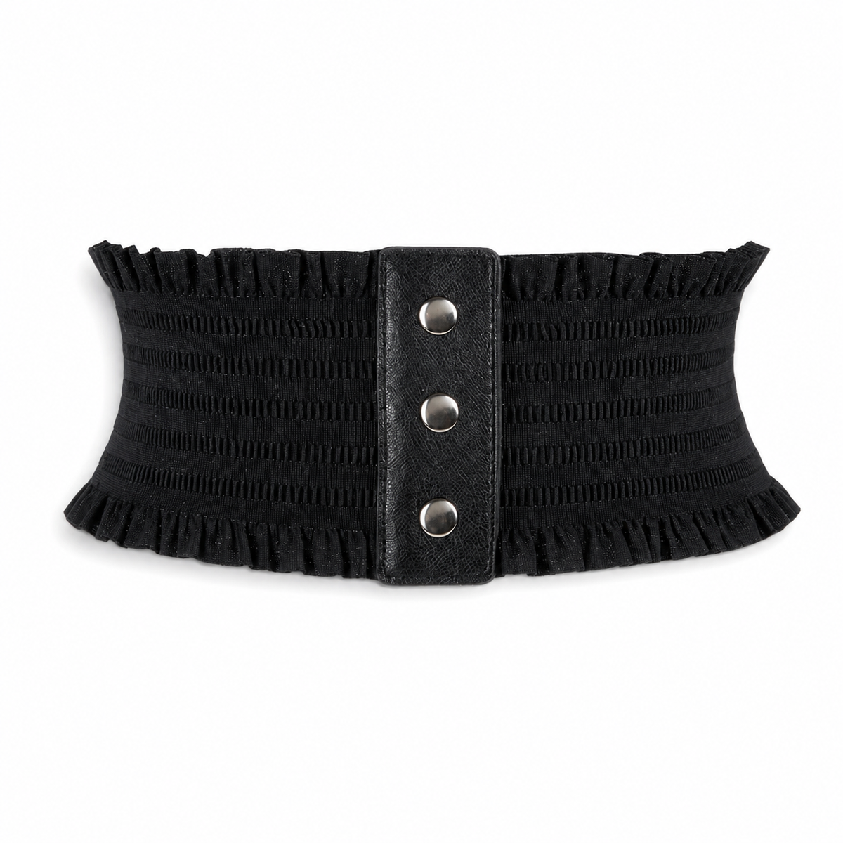 Ceinture Large Tissu Élastique Lisse Femme Taille Haute | Soral