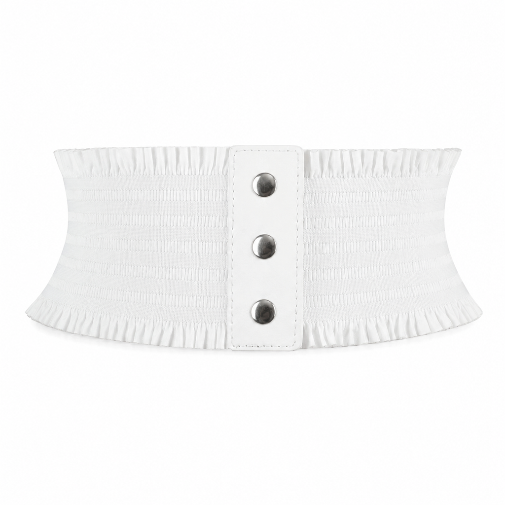Ceinture Large Tissu Élastique Lisse Femme Taille Haute | Soral