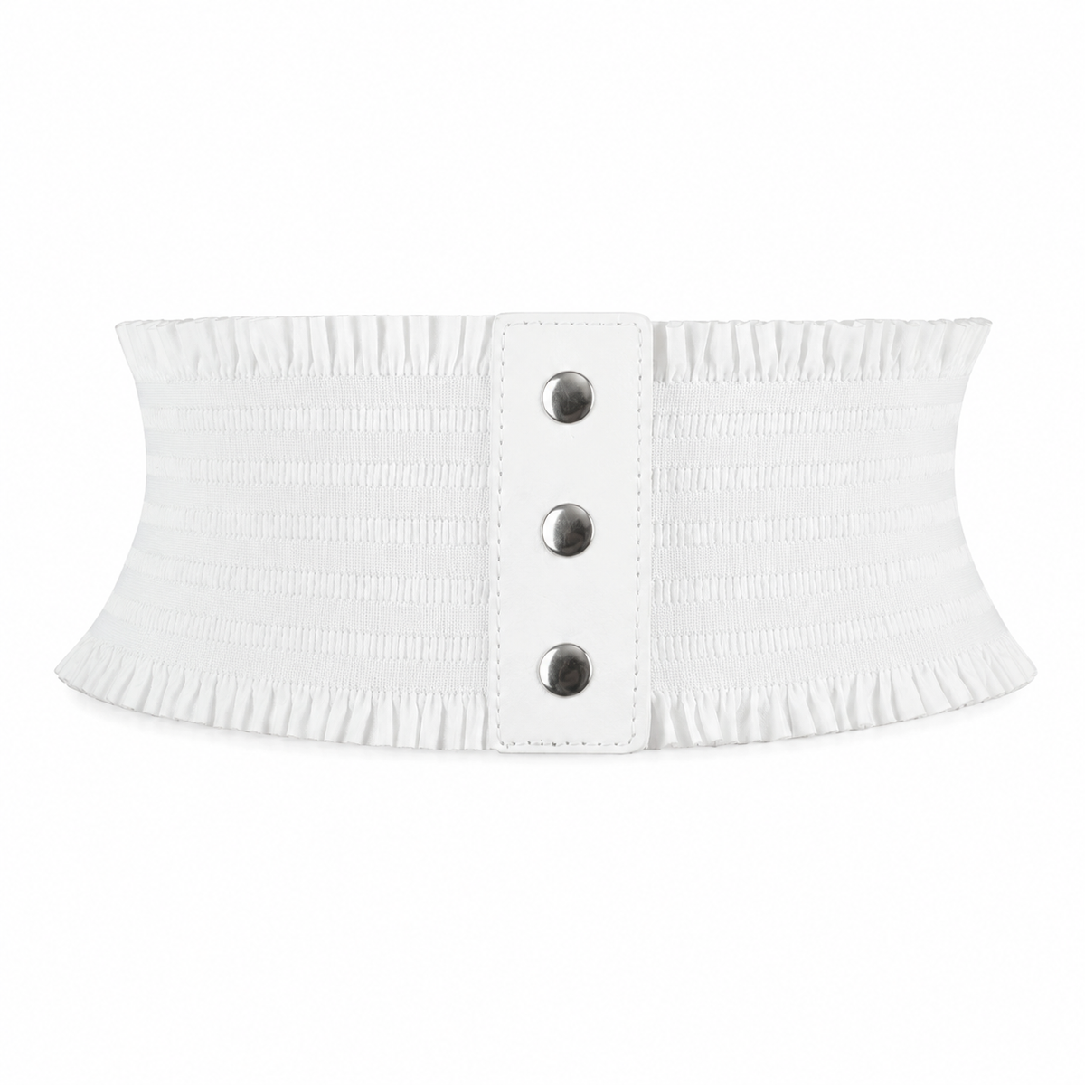 Ceinture Large Tissu Élastique Lisse Femme Taille Haute | Soral