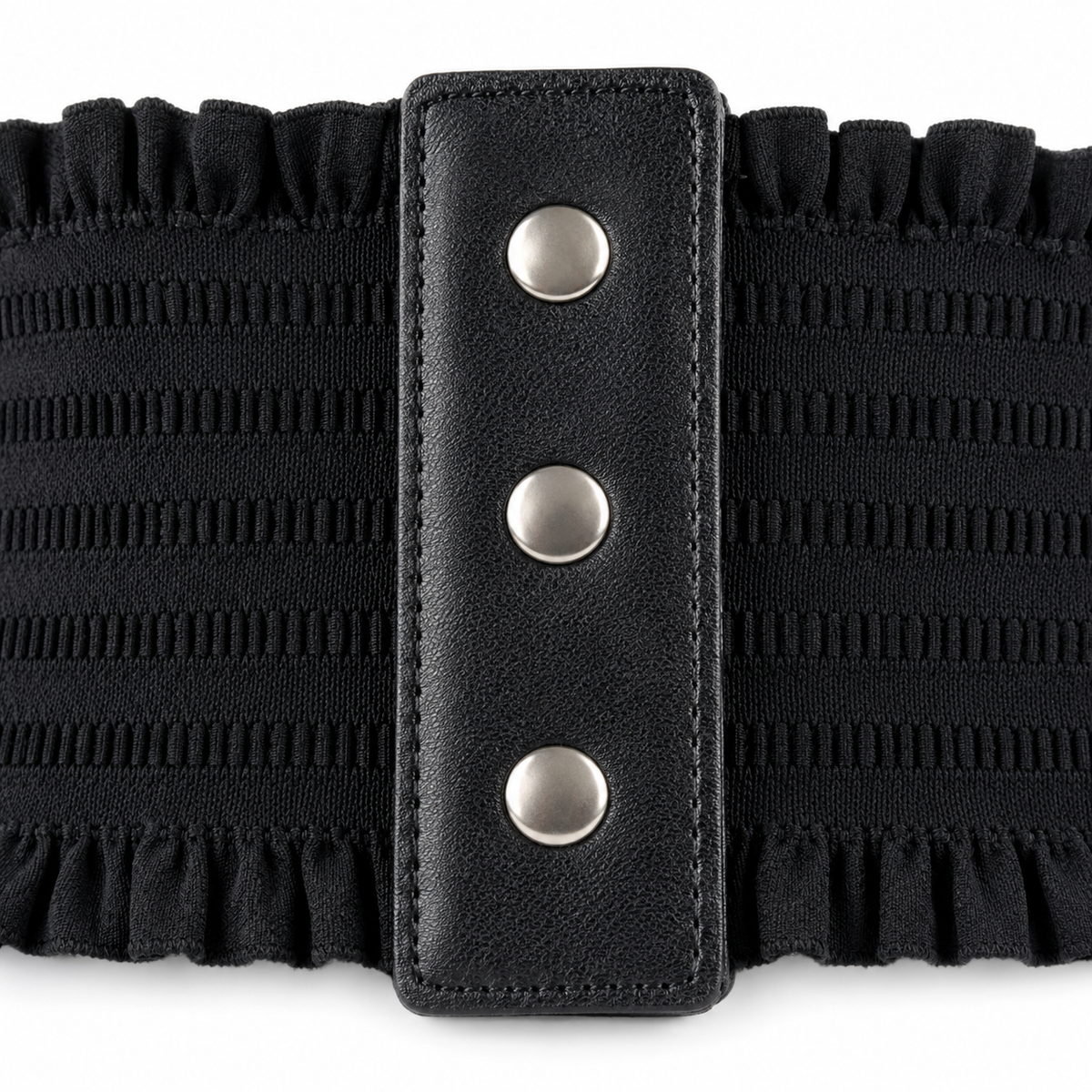 Ceinture Large Tissu Élastique Lisse Femme Taille Haute | Soral