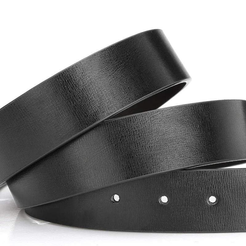 Ceinture Réversible en Cuir Sans Boucle Pour Homme