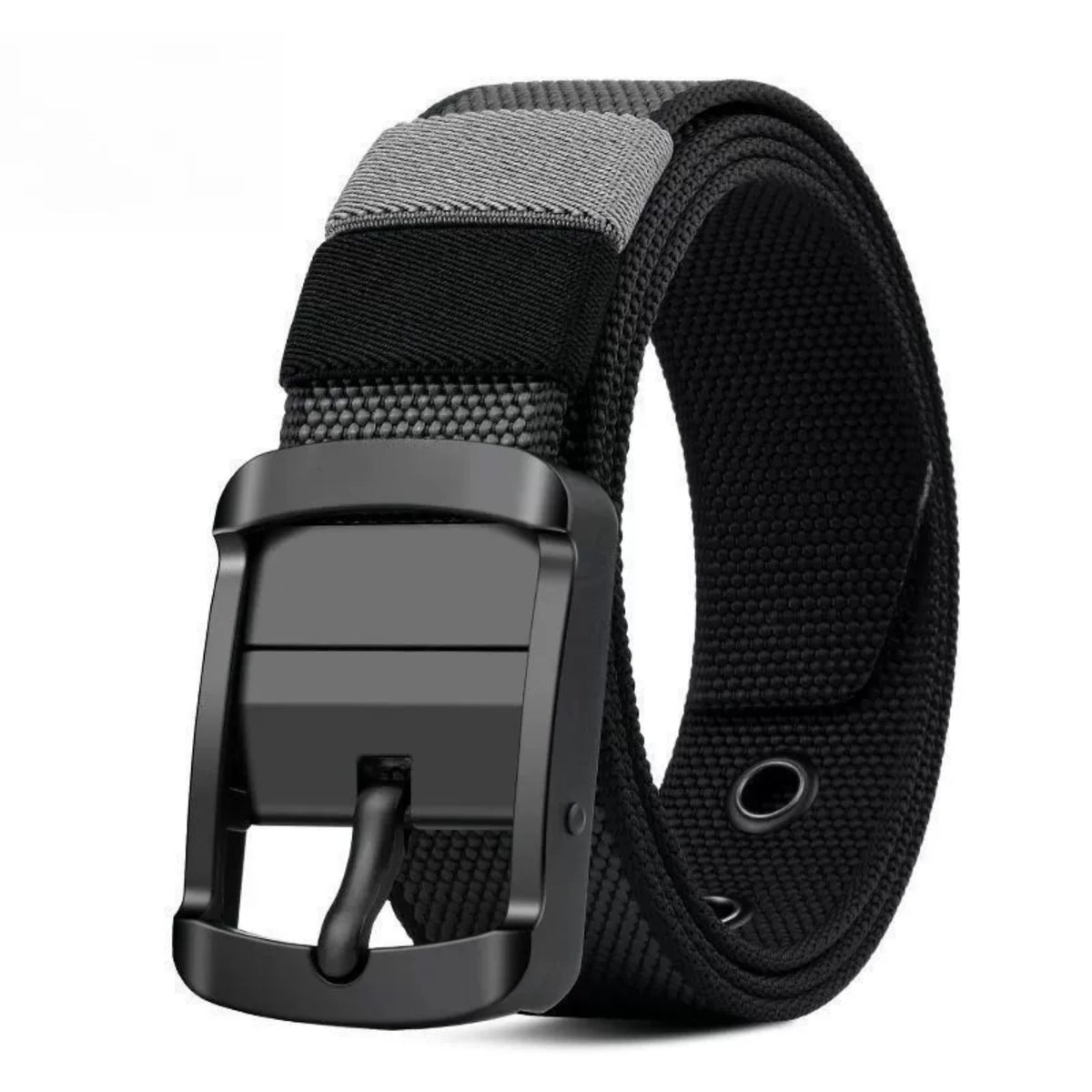 Ceinture Homme Réversible avec Toile en Nylon et Boucle Rotative