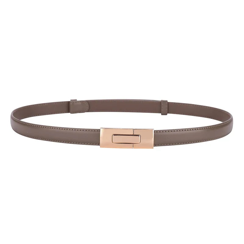 Ceinture Fine Elégante en Cuir pour Femme | Iris