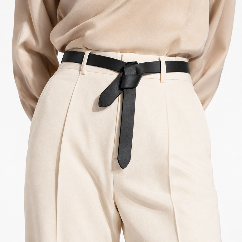 Ceinture à Nouer Robe Femme - Cuir Véritable