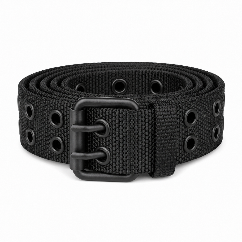 Ceinture Militaire Homme avec Boucle Double Ardillon Robuste