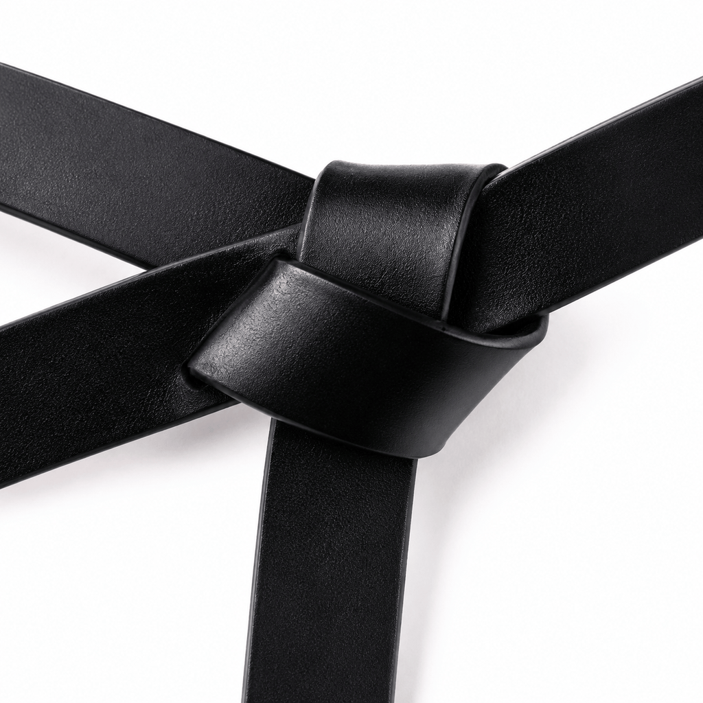 Ceinture Prestige Ceinture à Nouer Robe Femme - Cuir Véritable | Modèle Valentine