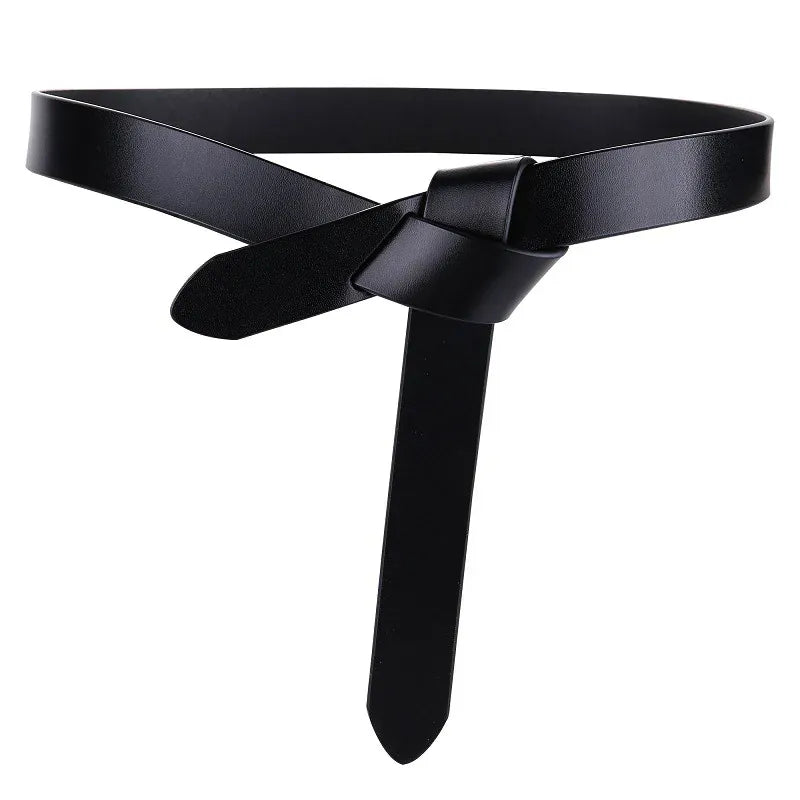 Ceinture Prestige Ceinture à Nouer Robe Femme - Cuir Véritable | Modèle Valentine