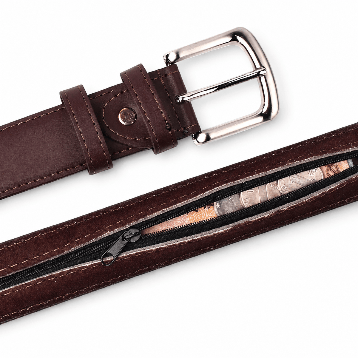 Ceinture Prestige Ceinture Cache Billets en Cuir | Modèle Marco