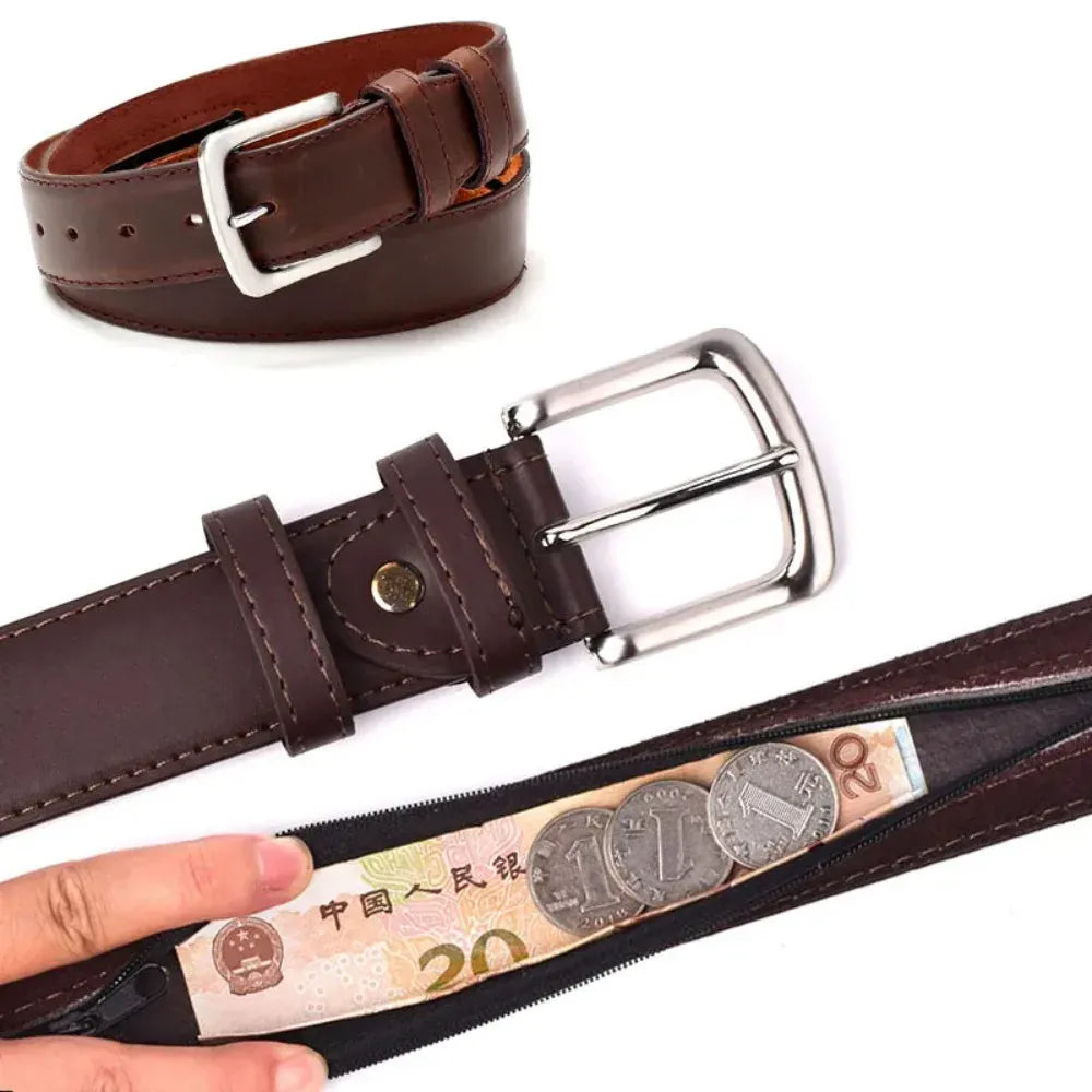 Ceinture Prestige Ceinture Cache Billets en Cuir | Modèle Marco