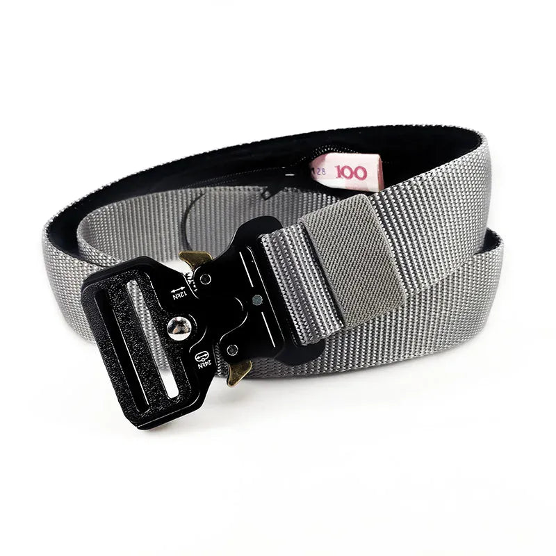 Ceinture Prestige Ceinture Cache Billets Tactique avec Compartiment Zippé | Modèle Rex