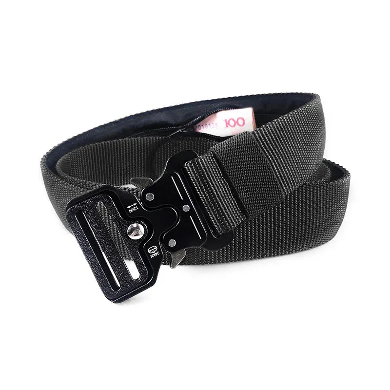 Ceinture Prestige Ceinture Cache Billets Tactique avec Compartiment Zippé | Modèle Rex