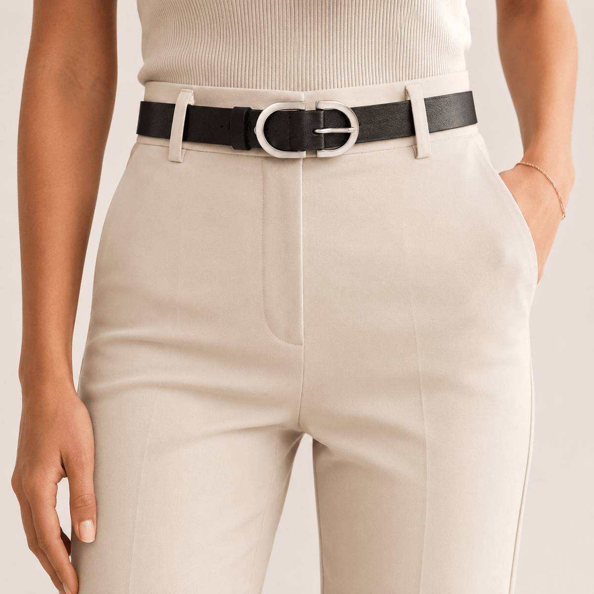 Ceinture Prestige Ceinture classique en cuir pour femme | Modèle Luna