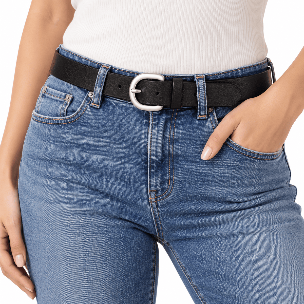 Ceinture Prestige Ceinture classique en cuir pour femme | Modèle Luna