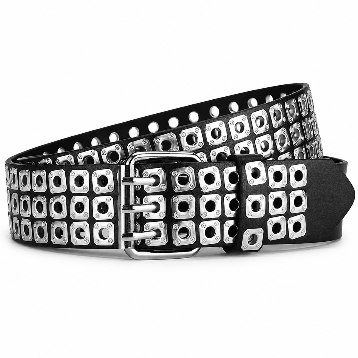 Ceinture Prestige Ceinture Cloutée en Cuir avec Rivets Métalliques | Modèle Blaze