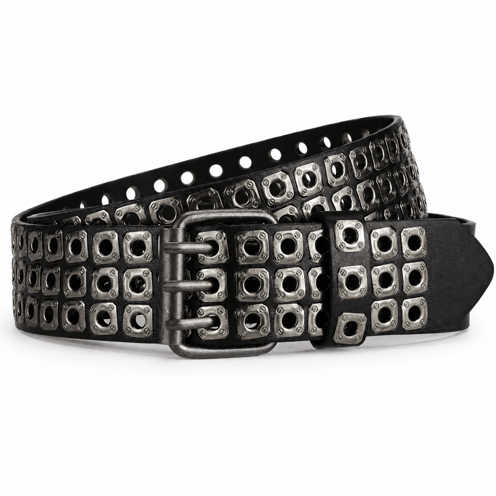 Ceinture Prestige Ceinture Cloutée en Cuir avec Rivets Métalliques | Modèle Blaze