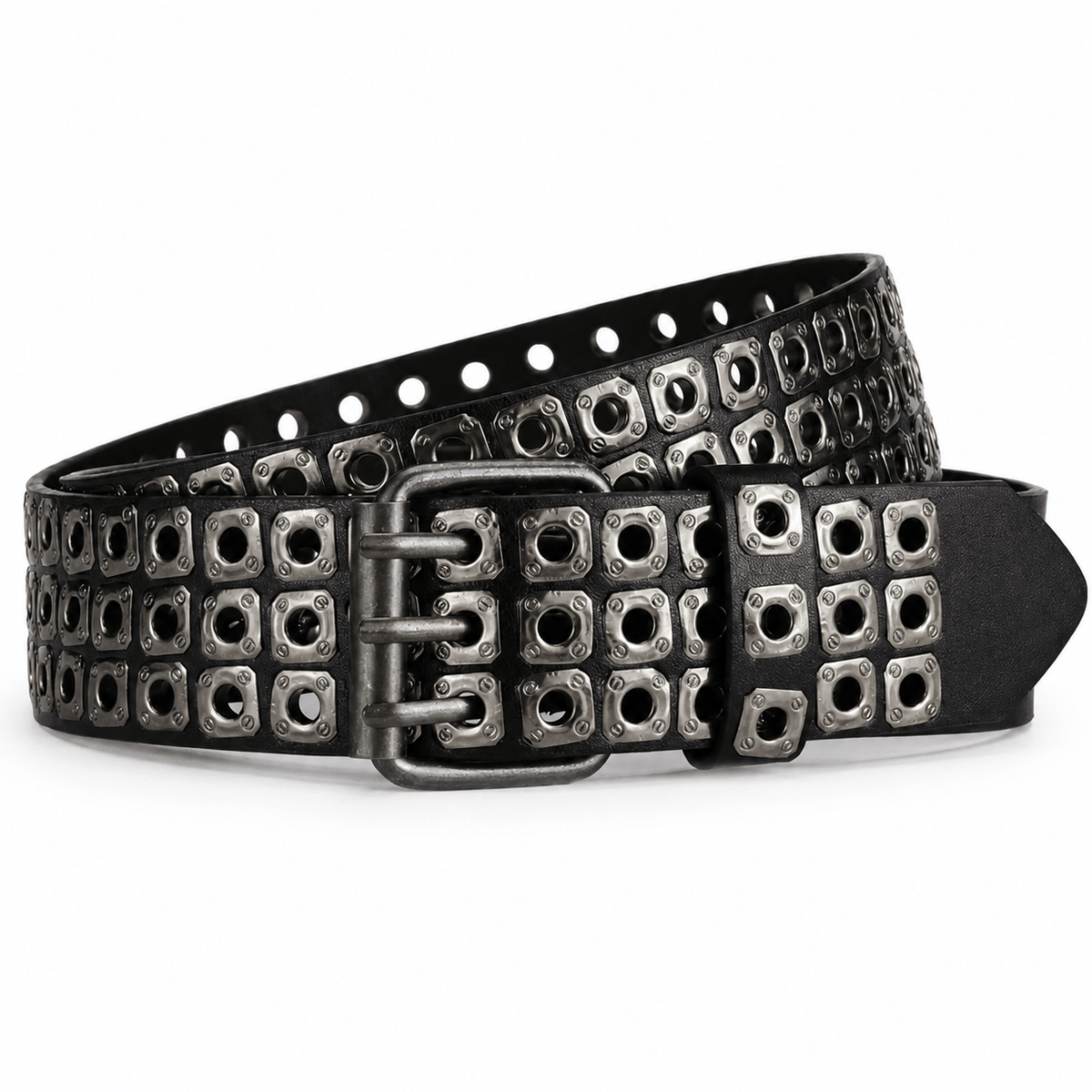 Ceinture Prestige Ceinture Cloutée en Cuir avec Rivets Métalliques | Modèle Blaze