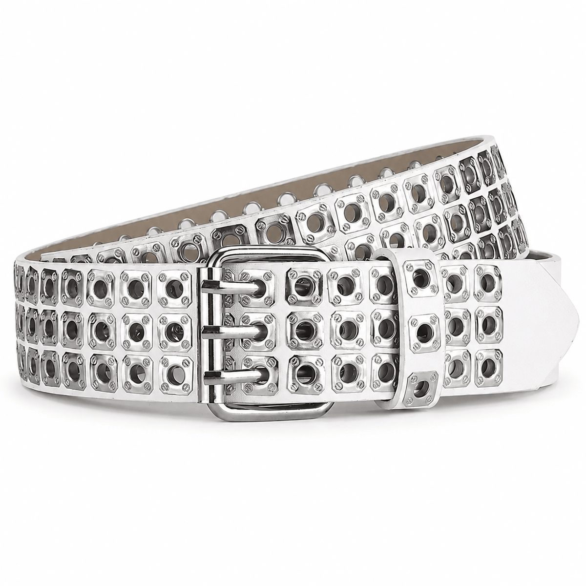 Ceinture Prestige Ceinture Cloutée en Cuir avec Rivets Métalliques | Modèle Blaze
