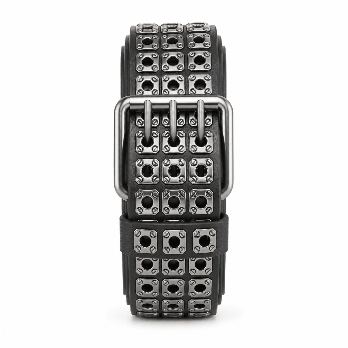 Ceinture Prestige Ceinture Cloutée en Cuir avec Rivets Métalliques | Modèle Blaze