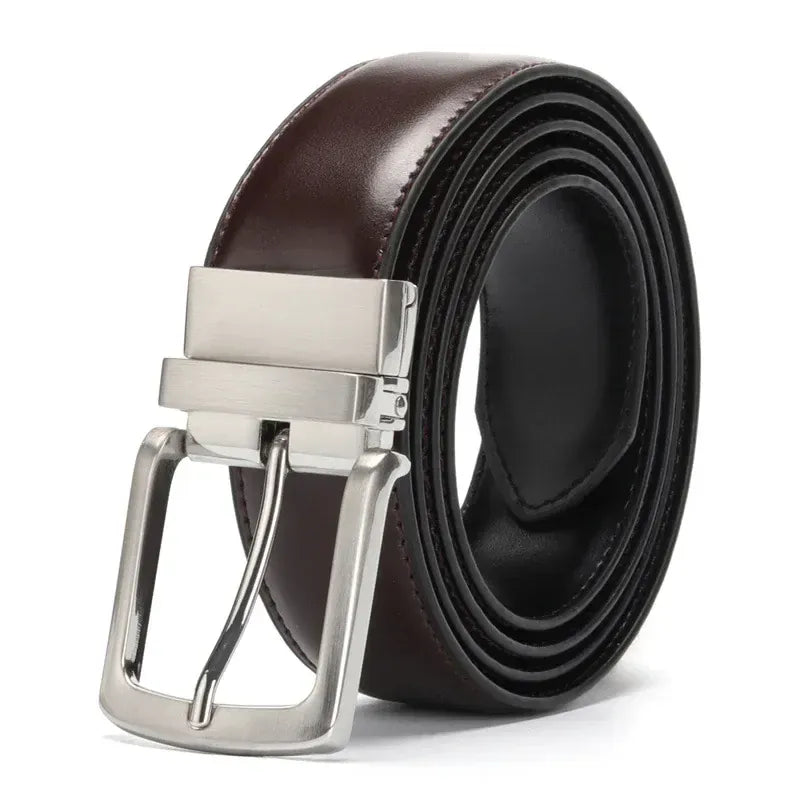 Ceinture Prestige Ceinture en Cuir avec Boucle Rotative pour Homme | Modèle Axel