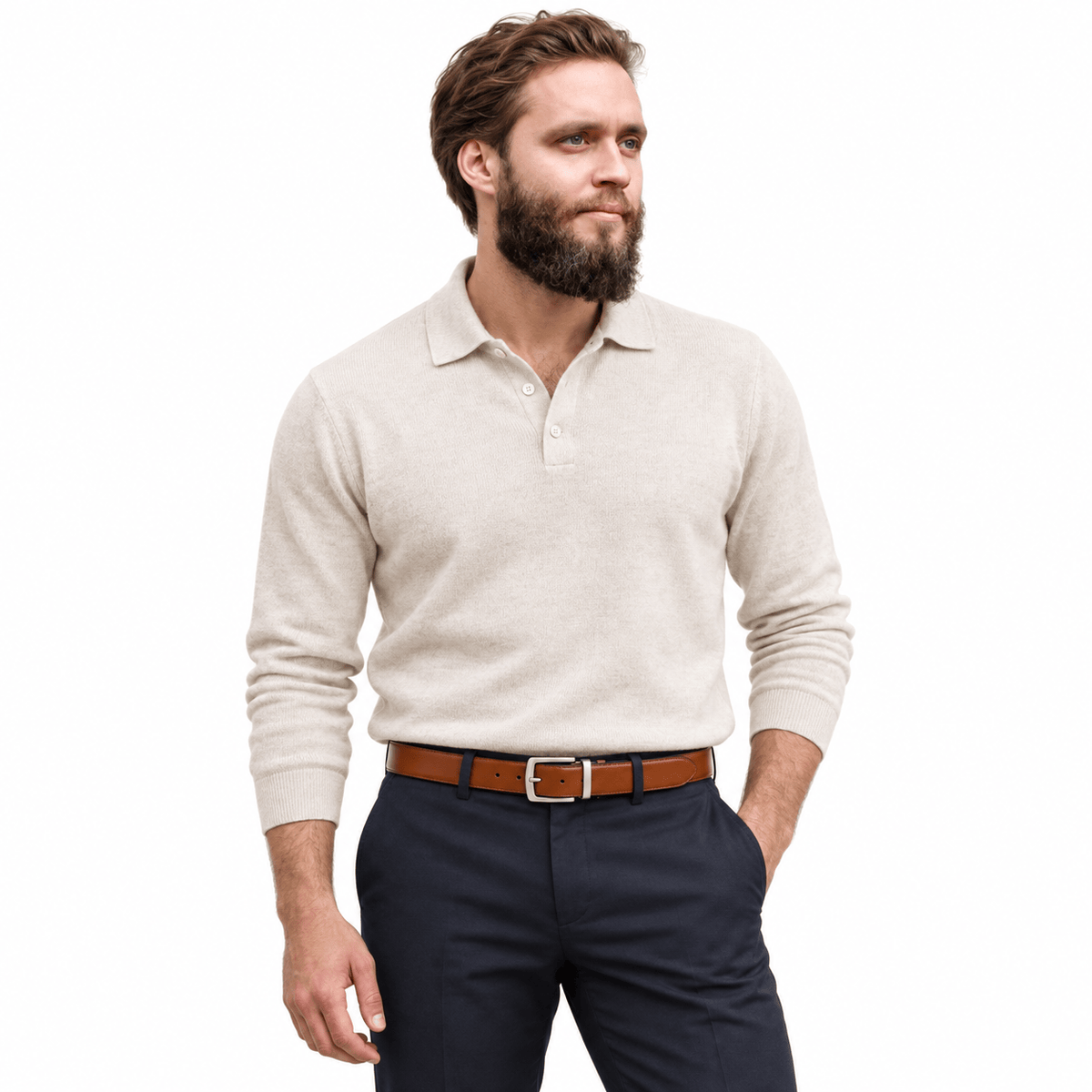 Ceinture Prestige Ceinture en Cuir avec Boucle Rotative pour Homme | Modèle Axel