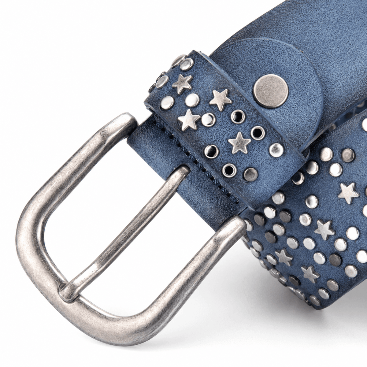 Ceinture Prestige Ceinture en Cuir Femme avec Détails Métalliques Ornée d'étoiles | Modèle Stella