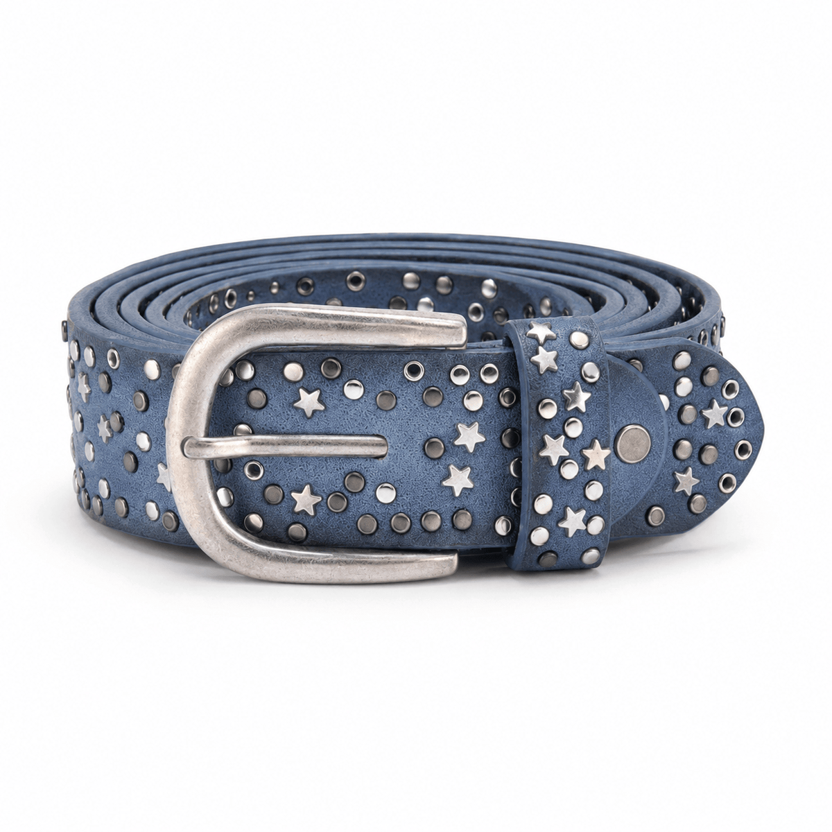 Ceinture Prestige Ceinture en Cuir Femme avec Détails Métalliques Ornée d'étoiles | Modèle Stella