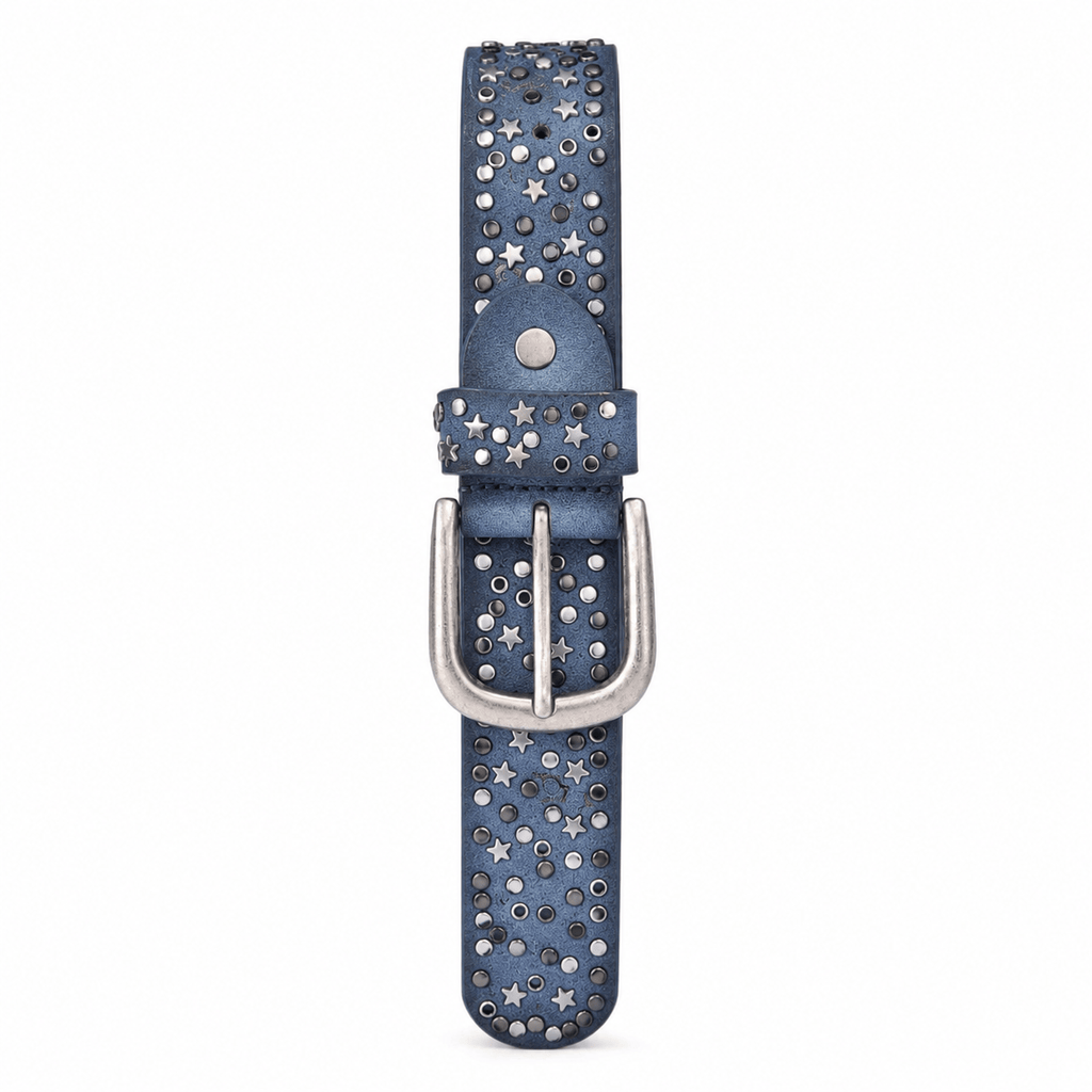 Ceinture Prestige Ceinture en Cuir Femme avec Détails Métalliques Ornée d'étoiles | Modèle Stella