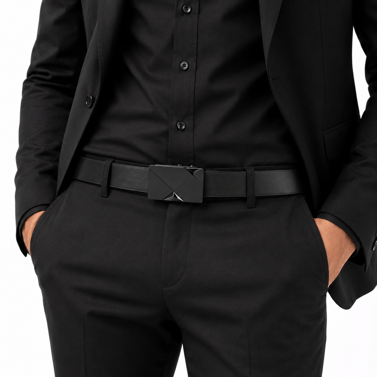 Ceinture Prestige Ceinture en cuir pour homme - Boucle automatique | Modèle Rocky