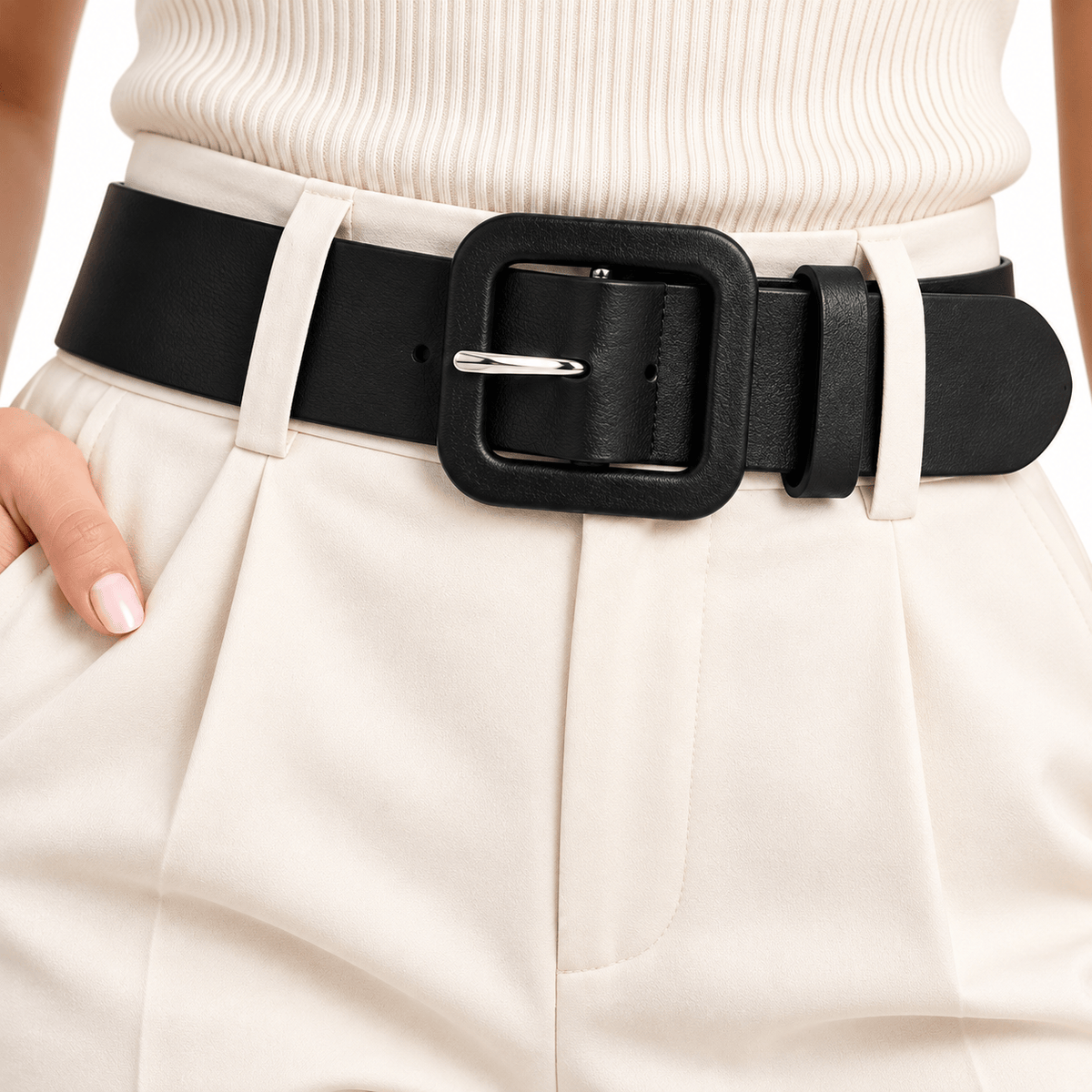 Ceinture Prestige Ceinture Femme Large Design Épuré | Modèle Margaux