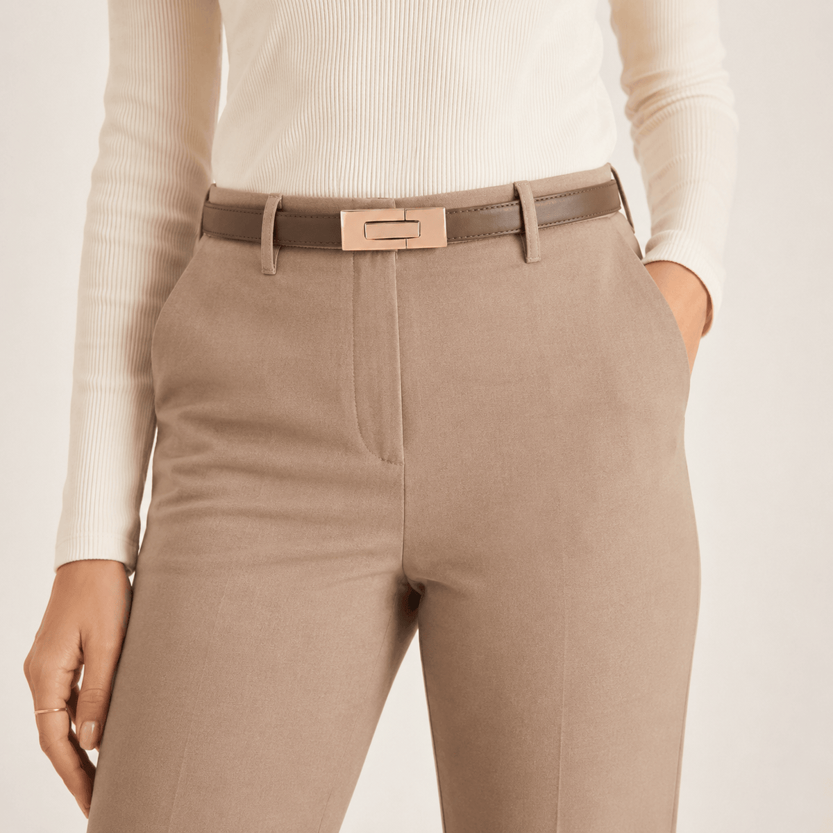 Ceinture Prestige Ceinture Fine Elégante en Cuir pour Femme | Modèle Iris