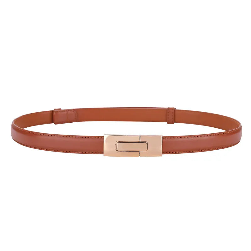 Ceinture Prestige Ceinture Fine Elégante en Cuir pour Femme | Modèle Iris