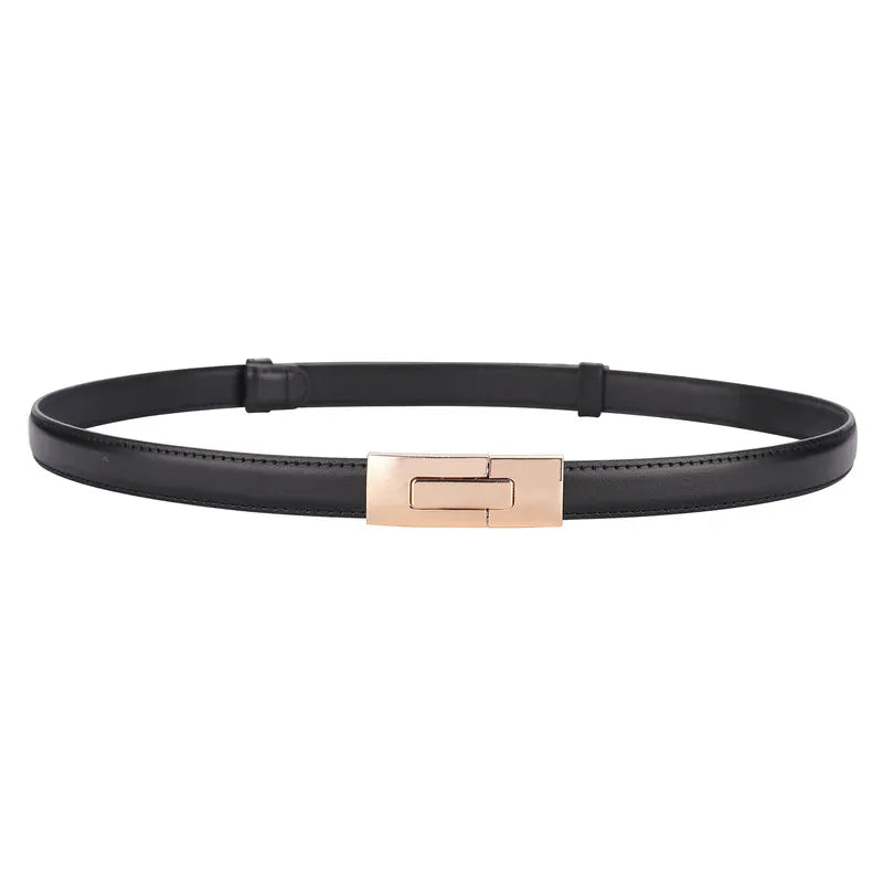 Ceinture Prestige Ceinture Fine Elégante en Cuir pour Femme | Modèle Iris