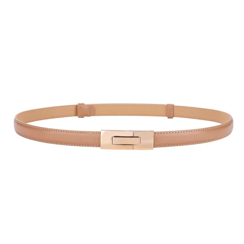 Ceinture Prestige Ceinture Fine Elégante en Cuir pour Femme | Modèle Iris