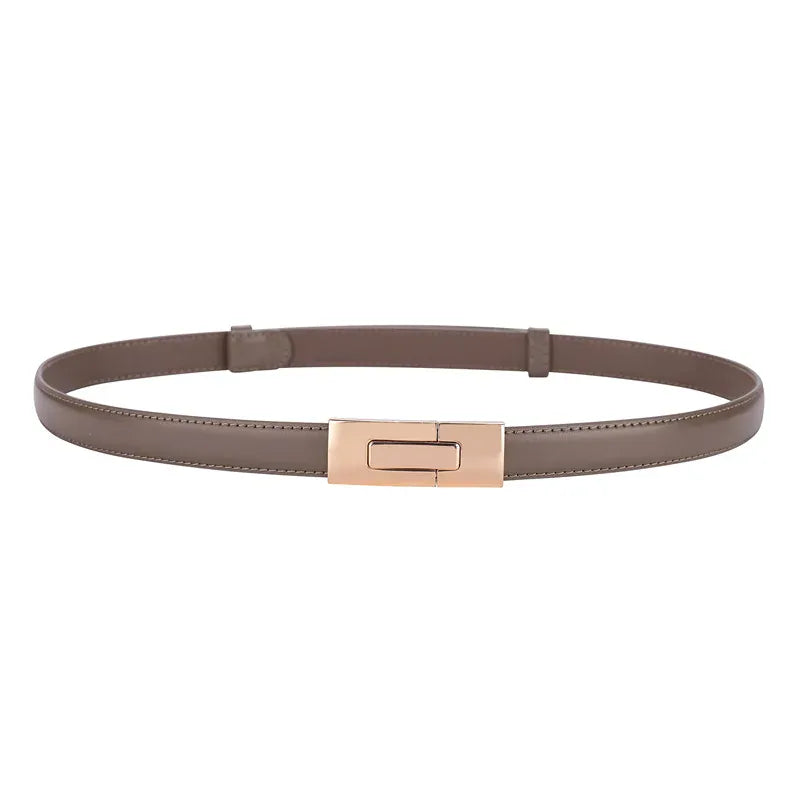 Ceinture Prestige Ceinture Fine Elégante en Cuir pour Femme | Modèle Iris