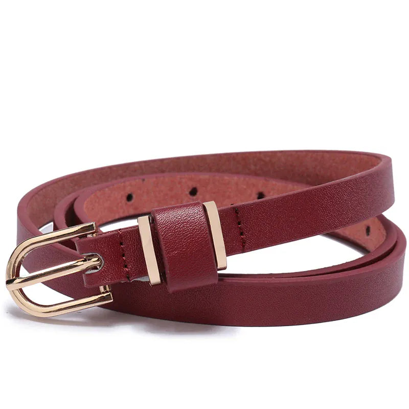 Ceinture Prestige Ceinture Fine en Cuir Femme pour Robes et Jupes | Modèle Juliette