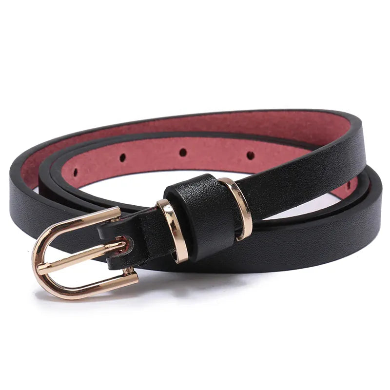 Ceinture Prestige Ceinture Fine en Cuir Femme pour Robes et Jupes | Modèle Juliette