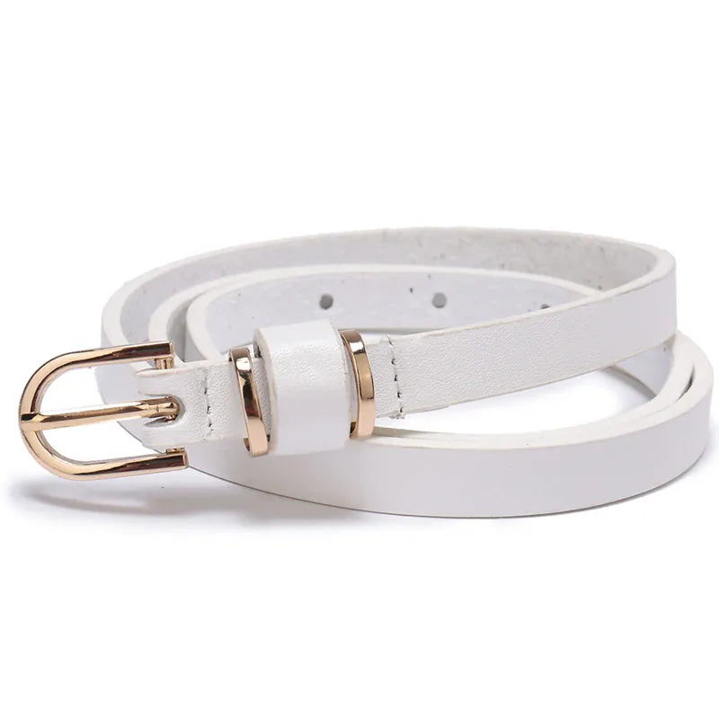 Ceinture Prestige Ceinture Fine en Cuir Femme pour Robes et Jupes | Modèle Juliette