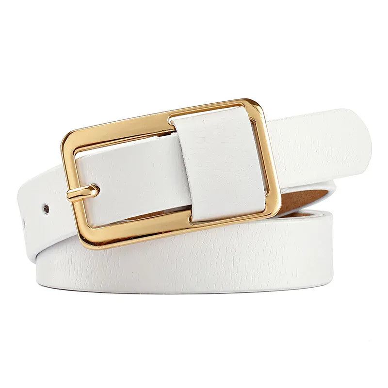 Ceinture Prestige Ceinture Fine Femme en Cuir avec Boucle chic | Modèle Capucine