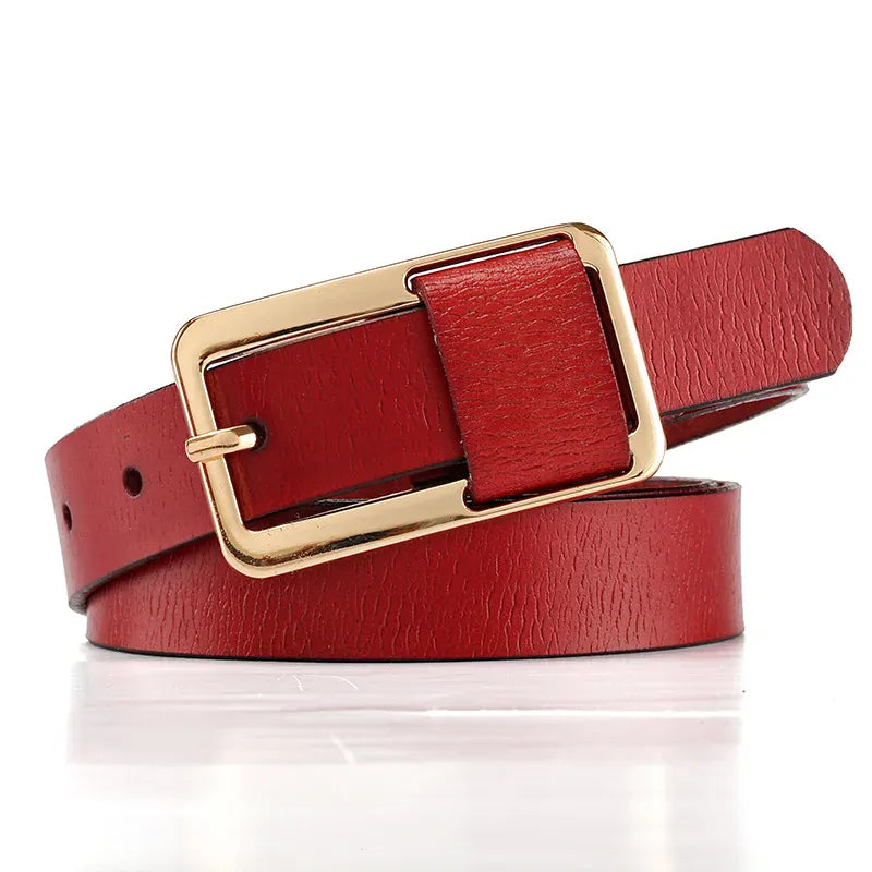 Ceinture Prestige Ceinture Fine Femme en Cuir avec Boucle chic | Modèle Capucine