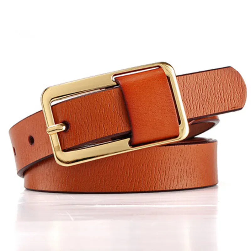 Ceinture Prestige Ceinture Fine Femme en Cuir avec Boucle chic | Modèle Capucine