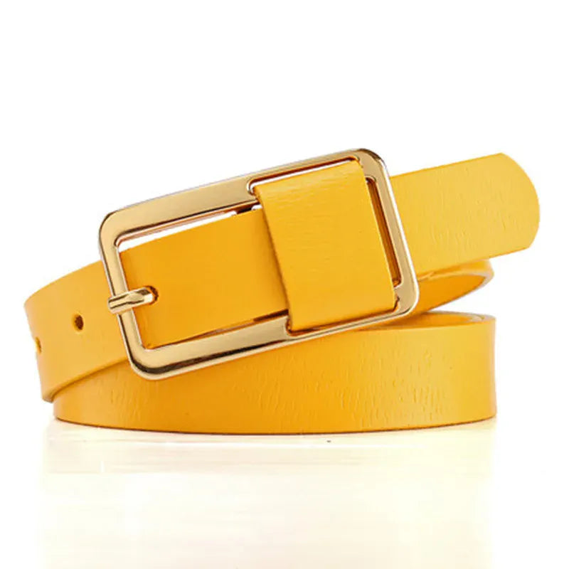 Ceinture Prestige Ceinture Fine Femme en Cuir avec Boucle chic | Modèle Capucine
