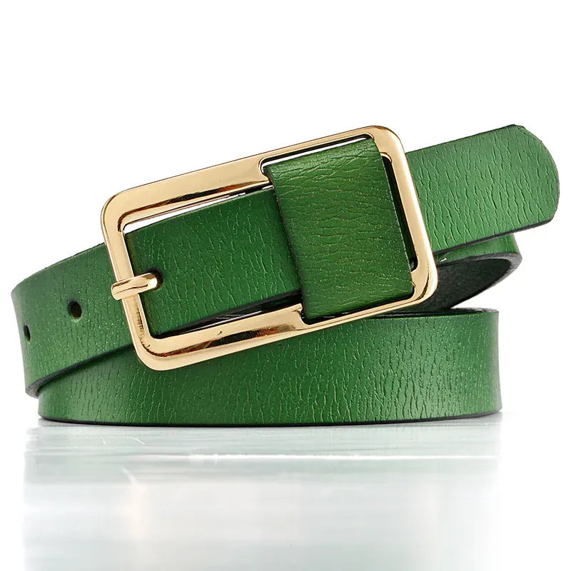 Ceinture Prestige Ceinture Fine Femme en Cuir avec Boucle chic | Modèle Capucine
