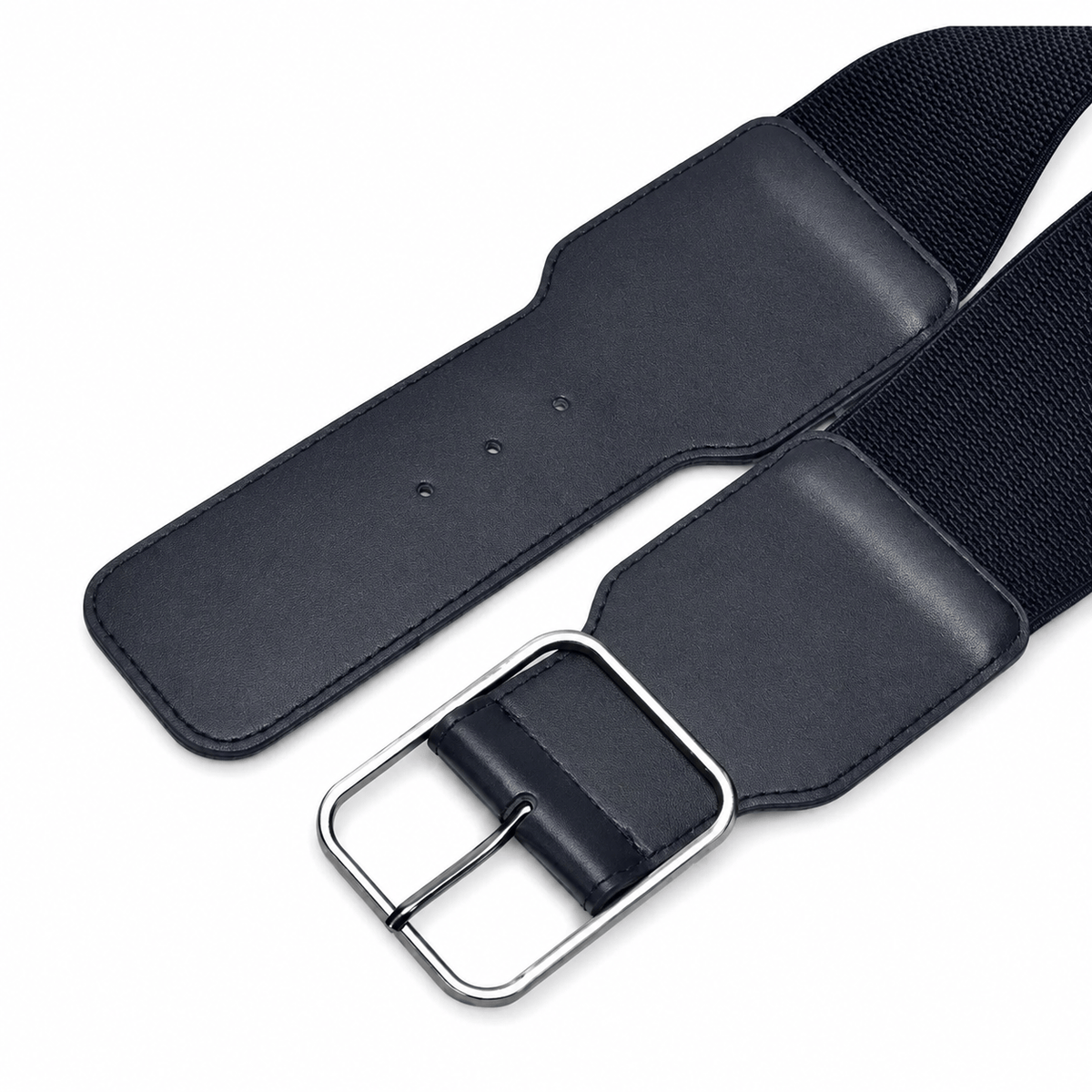 Ceinture Prestige Ceinture Large Élastique Femme Taille Haute Boucle Dorée | Modèle Lora