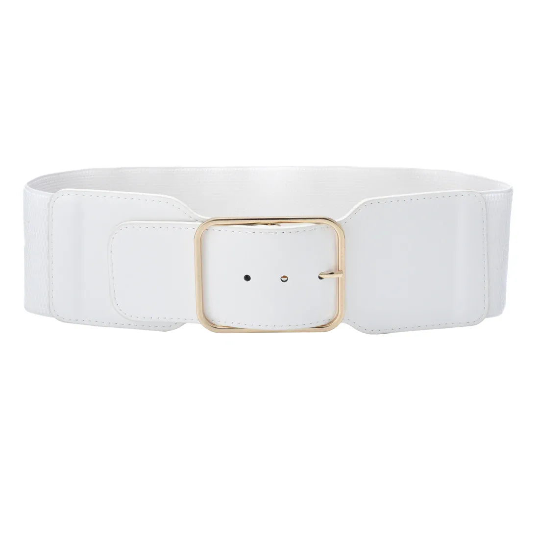 Ceinture Prestige Ceinture Large Élastique Femme Taille Haute Boucle Dorée | Modèle Lora